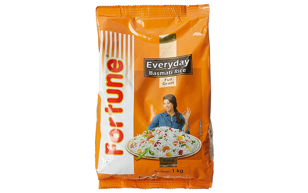 Fortune Everyday Basmati Rice, Full Grain   Pack  1 kilogram